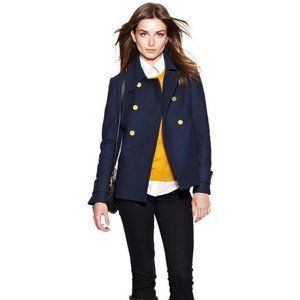 Tory Burch Navy Wool Peacoat - Size 0